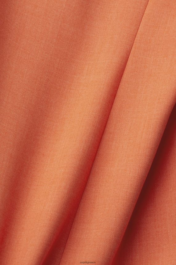 γυναίκες Esprit πορτοκαλοκόκκινο μεγάλο μπλέιζερ με διπλό στήθος παλτό 0J044P313