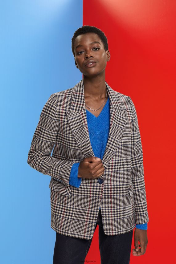 γυναίκες Esprit κρεμ μπεζ σακάκι μαλλί με μάρσιπο παλτό 0J044P447