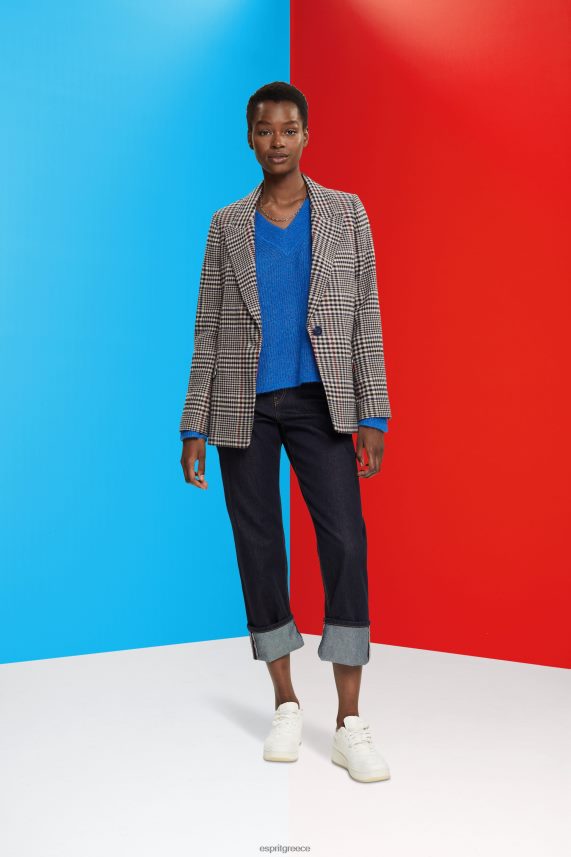 γυναίκες Esprit κρεμ μπεζ σακάκι μαλλί με μάρσιπο παλτό 0J044P447