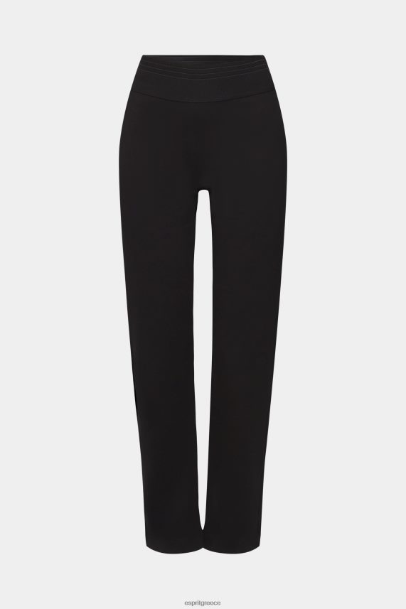 γυναίκες Esprit μαύρος παντελόνι με σπαστό στρίφωμα με φερμουάρ παντελόνι & παντελόνι 0J044P248