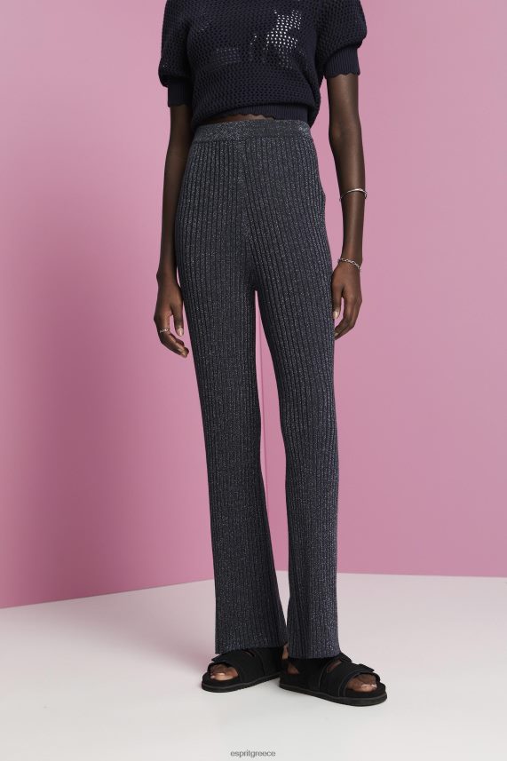 γυναίκες Esprit ΠΟΛΕΜΙΚΟ ΝΑΥΤΙΚΟ γκλίτερ πλεκτό παντελόνι παντελόνι & παντελόνι 0J044P259