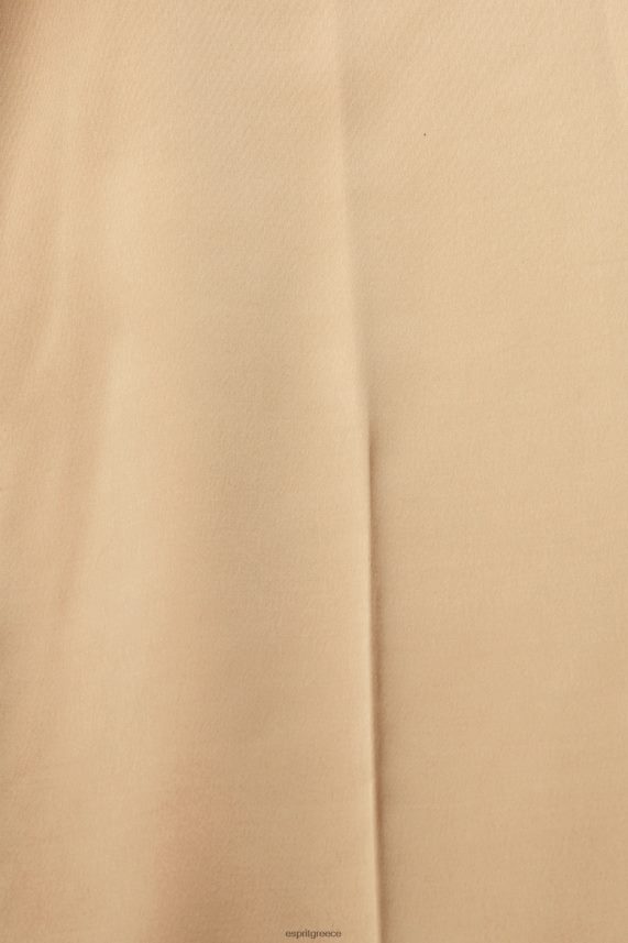 γυναίκες Esprit κρεμ μπεζ ψηλό παντελόνι με σπαστό στρίφωμα παντελόνι & παντελόνι 0J044P326