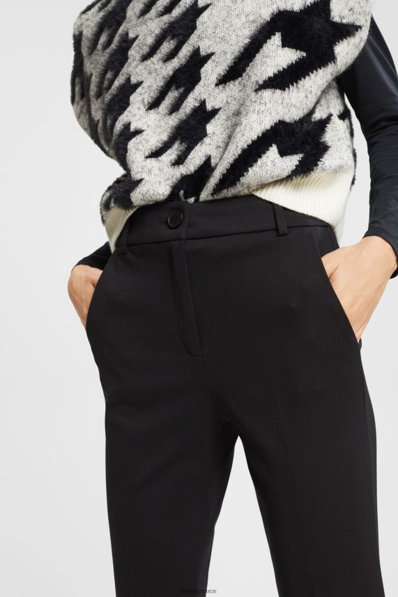 γυναίκες Esprit μαύρος ελαστικό ψηλόμεσο παντελόνι παντελόνι & παντελόνι 0J044P335