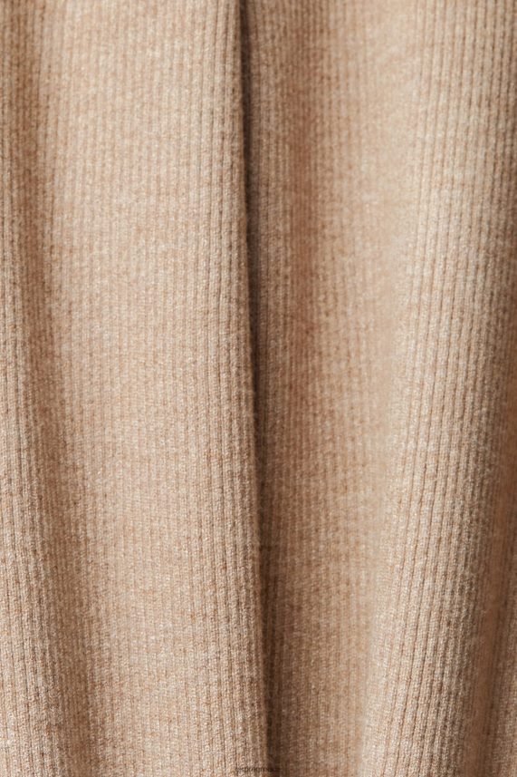 γυναίκες Esprit τεφρόχρουν χρώμα ψηλό ριμπ πλεκτό παντελόνι παντελόνι & παντελόνι 0J044P467