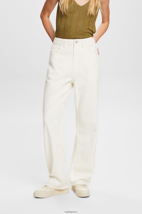γυναίκες Esprit υπόλευκο παντελόνι με φαρδύ μπατζάκι, 100% βαμβάκι παντελόνι & παντελόνι 0J044P4