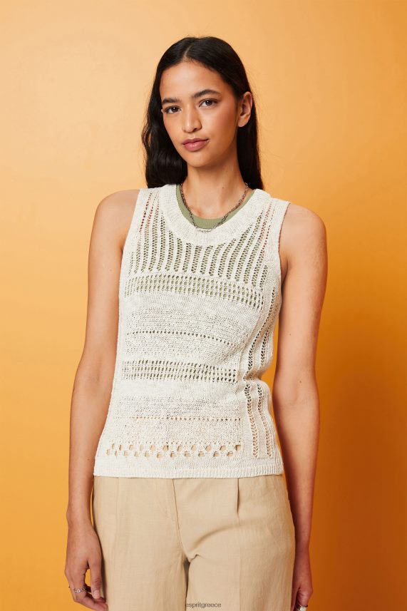 γυναίκες Esprit πάγος αμάνικο μπλουζάκι, μείγμα βαμβακιού πουλόβερ 0J044P107