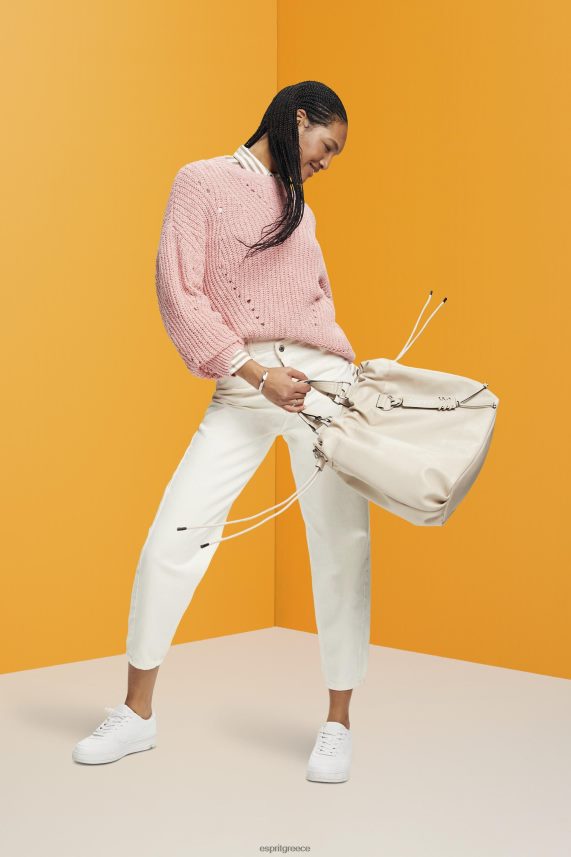 γυναίκες Esprit ροζ πλεκτό καλώδιο πουλόβερ 0J044P273