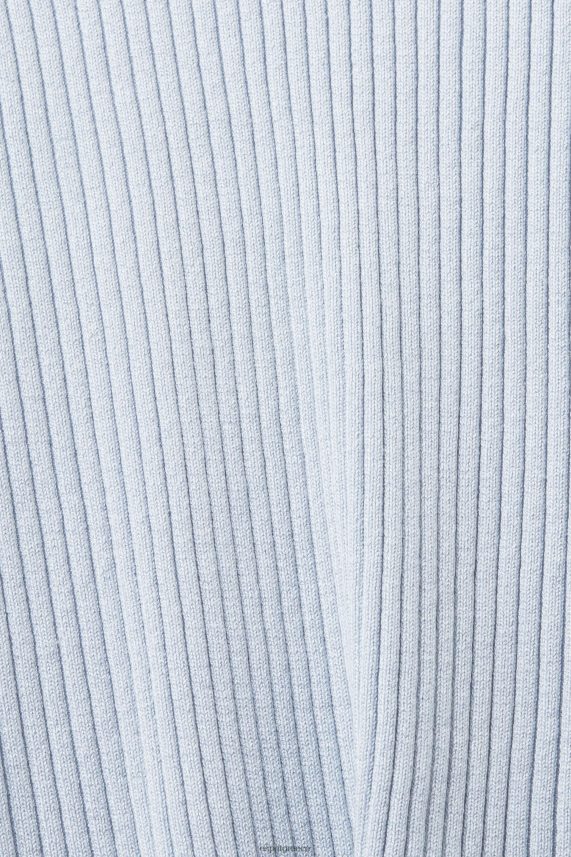 γυναίκες Esprit παστέλ μπλε ραβδωτό άλτης πουλόβερ 0J044P274