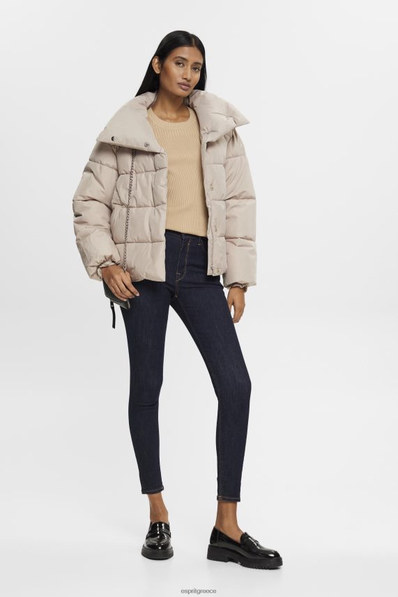 γυναίκες Esprit άμμος κοντομάνικο πουλόβερ με ραβδώσεις πουλόβερ 0J044P318