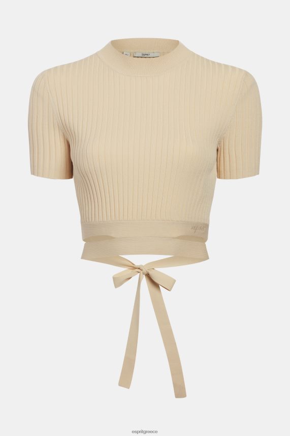 γυναίκες Esprit άμμος πλισέ τοπ πουλόβερ 0J044P376