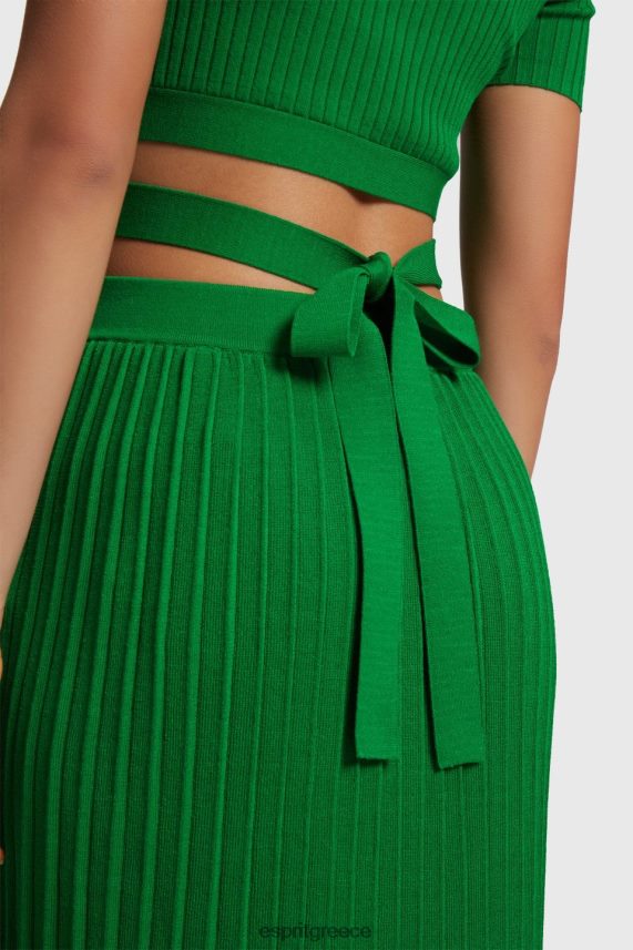 γυναίκες Esprit πράσινος πλισέ τοπ πουλόβερ 0J044P377