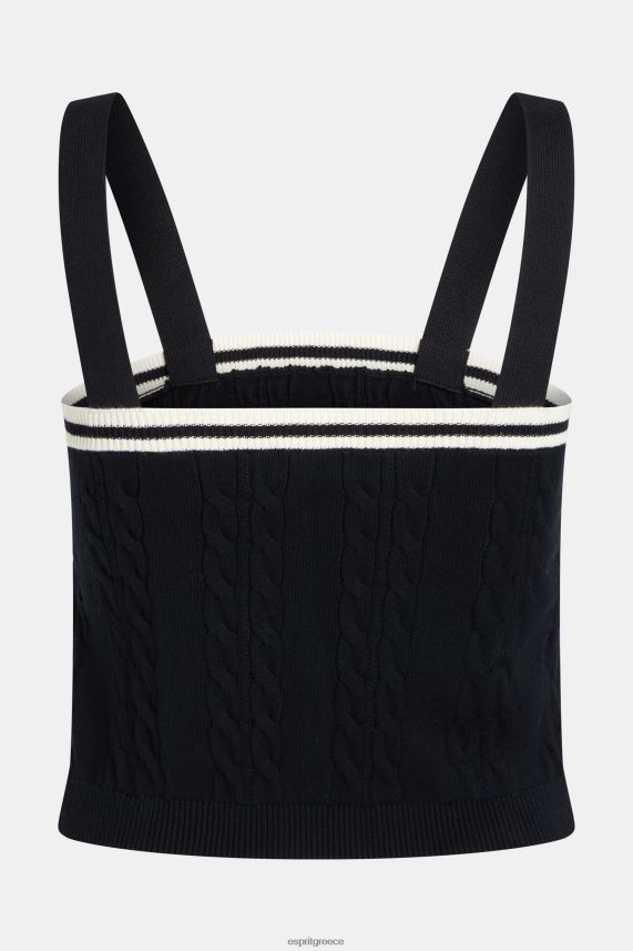 γυναίκες Esprit μαύρος δελφίνι με λογότυπο με καλώδιο πουλόβερ καμιζόλα πουλόβερ 0J044P408