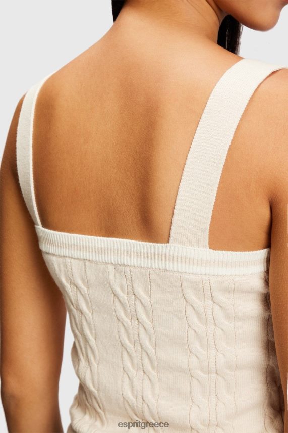 γυναίκες Esprit ανοιχτό μπεζ δελφίνι με λογότυπο με καλώδιο πουλόβερ καμιζόλα πουλόβερ 0J044P409