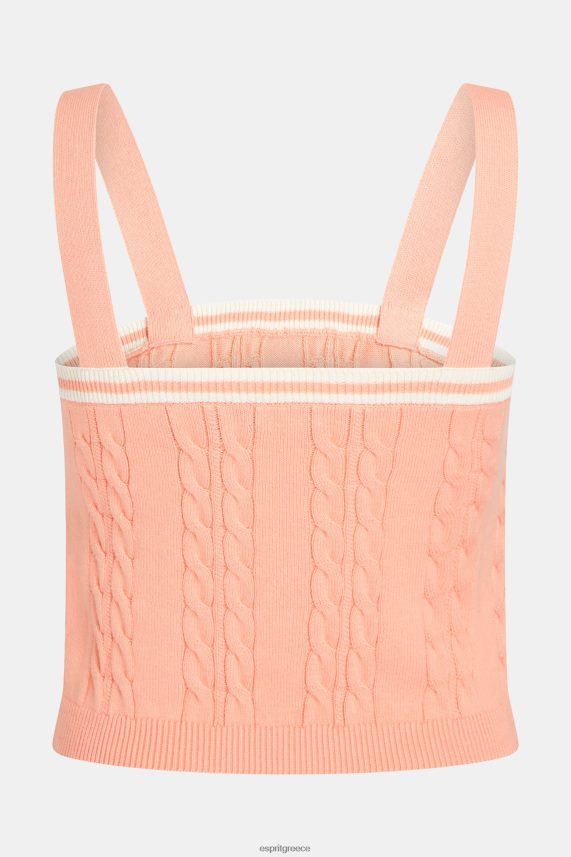 γυναίκες Esprit ροζ δελφίνι με λογότυπο με καλώδιο πουλόβερ καμιζόλα πουλόβερ 0J044P410