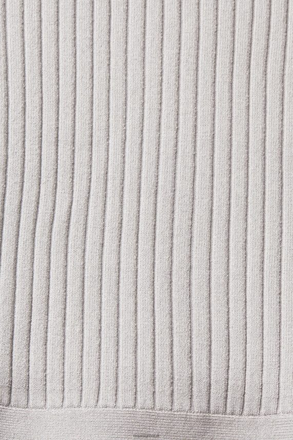 γυναίκες Esprit μέτριο γκρι πλισέ τοπ πουλόβερ 0J044P469