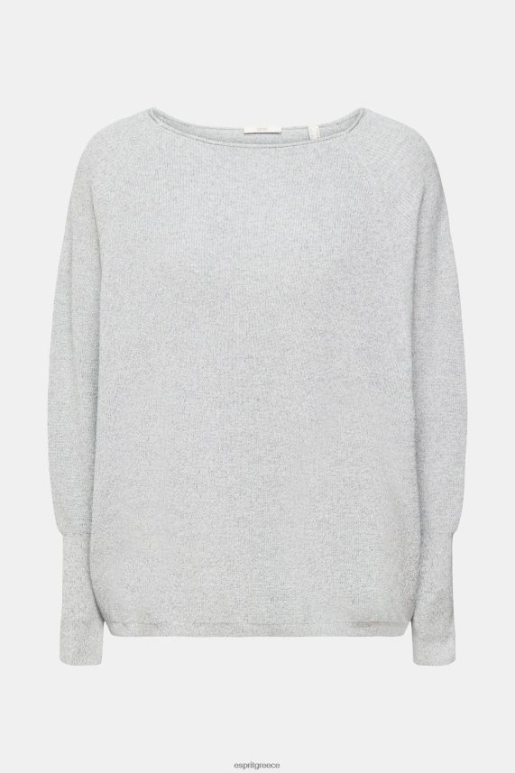 γυναίκες Esprit μέτριο γκρι πλεκτό μανίκι ρόπαλο πουλόβερ 0J044P544