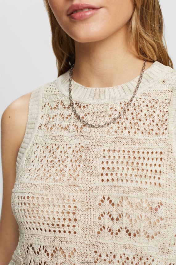 γυναίκες Esprit άμμος αμάνικο άλμα πουλόβερ 0J044P7