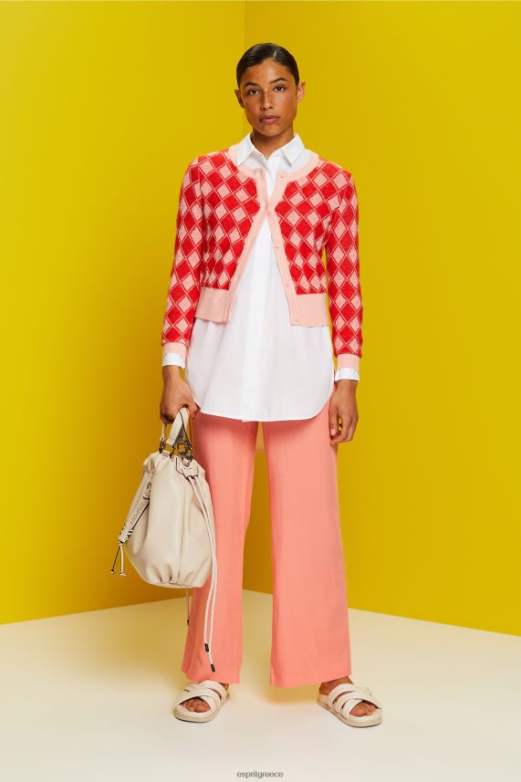 γυναίκες Esprit άσπρο ζακέτα argyle πουλόβερ 0J044P86