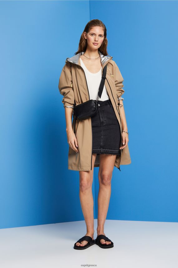 γυναίκες Esprit υπόλευκο ραβδωτό, αμάνικο jumper, λινό μείγμα πουλόβερ 0J044P108