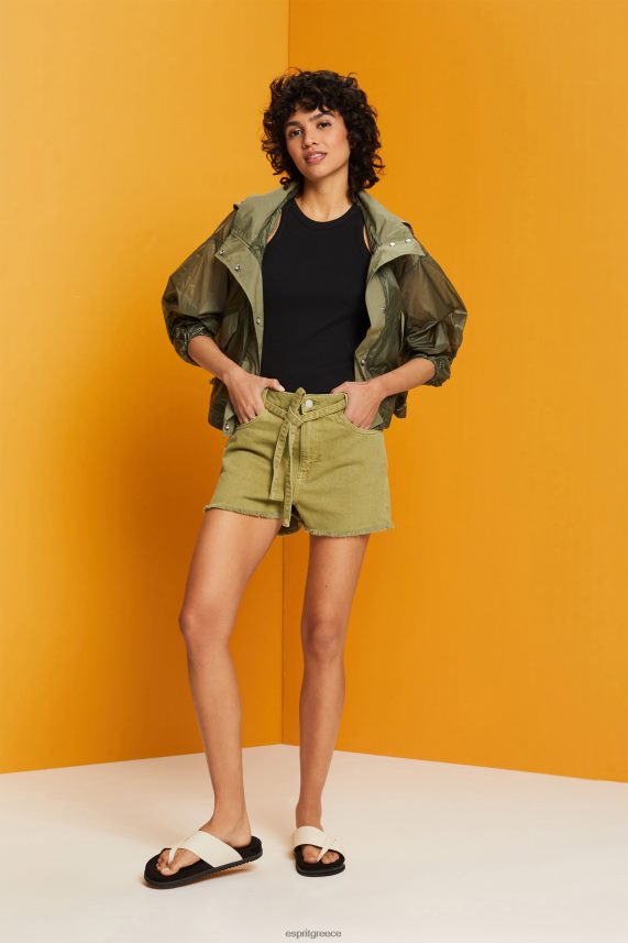 γυναίκες Esprit άσπρο τζιν σορτς με ψηλό δέσιμο στη μέση σορτς 0J044P57