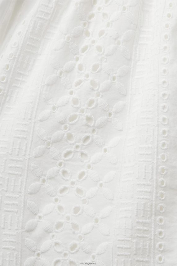 γυναίκες Esprit άσπρο κεντητό σορτς, lenzing ecovero σορτς 0J044P211