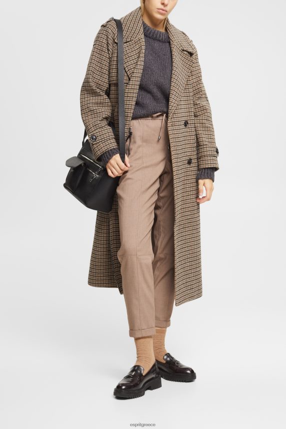 γυναίκες Esprit τεφρόχρουν χρώμα παντελόνι σε στυλ jogger τζόγκερ 0J044P445