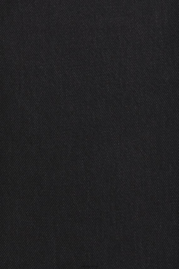 γυναίκες Esprit μαύρο μέτριο πλύσιμο φαρδύ τζιν με ασύμμετρο στρίφωμα τζην 0J044P212