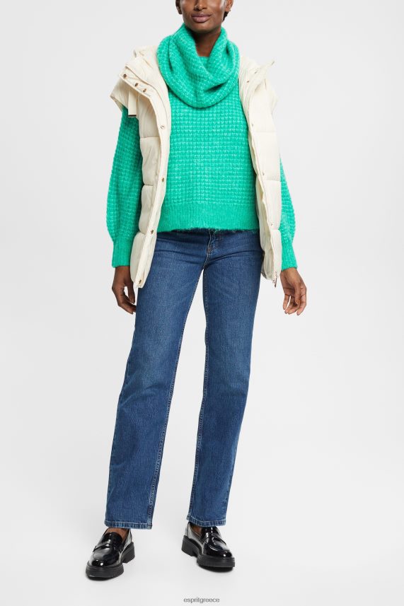 γυναίκες Esprit μπλε μέτριο πλύσιμο ψηλό ίσιο τζιν τζην 0J044P337