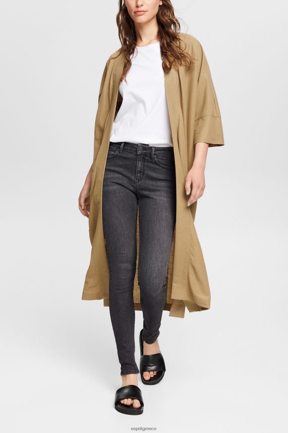 γυναίκες Esprit γκρι σκούρο πλύσιμο ψηλόμεσο κασμίρ τζιν τζην 0J044P341