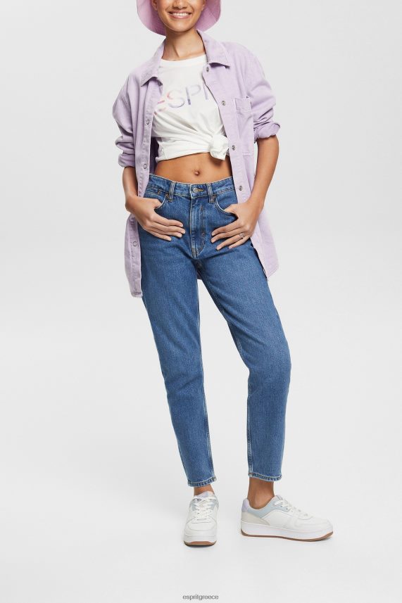 γυναίκες Esprit μπλε μέτριο πλύσιμο ψηλό τζιν μαμά τζην 0J044P526