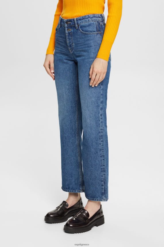 γυναίκες Esprit μπλε μέτριο πλύσιμο cropped flared τζιν τζην 0J044P451