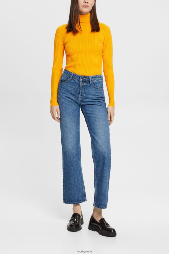 γυναίκες Esprit μπλε μέτριο πλύσιμο cropped flared τζιν τζην 0J044P451