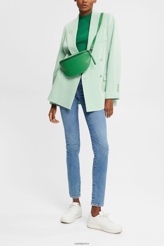 γυναίκες Esprit μπλε μέτριο πλύσιμο ψηλόμεσο slim fit stretch τζιν τζην 0J044P348