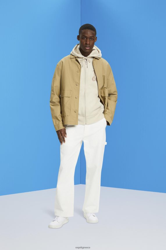 άνδρες Esprit ελαφρύ γκρι ολόσωμο φούτερ με φερμουάρ φούτερ & φούτερ 0J044P635