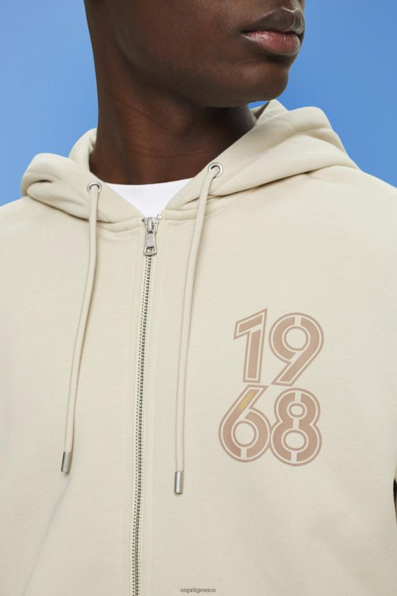 άνδρες Esprit ελαφρύ γκρι ολόσωμο φούτερ με φερμουάρ φούτερ & φούτερ 0J044P635