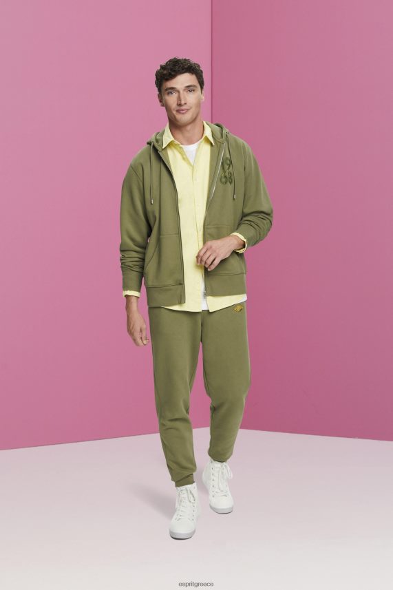άνδρες Esprit ελιά ολόσωμο φούτερ με φερμουάρ φούτερ & φούτερ 0J044P636