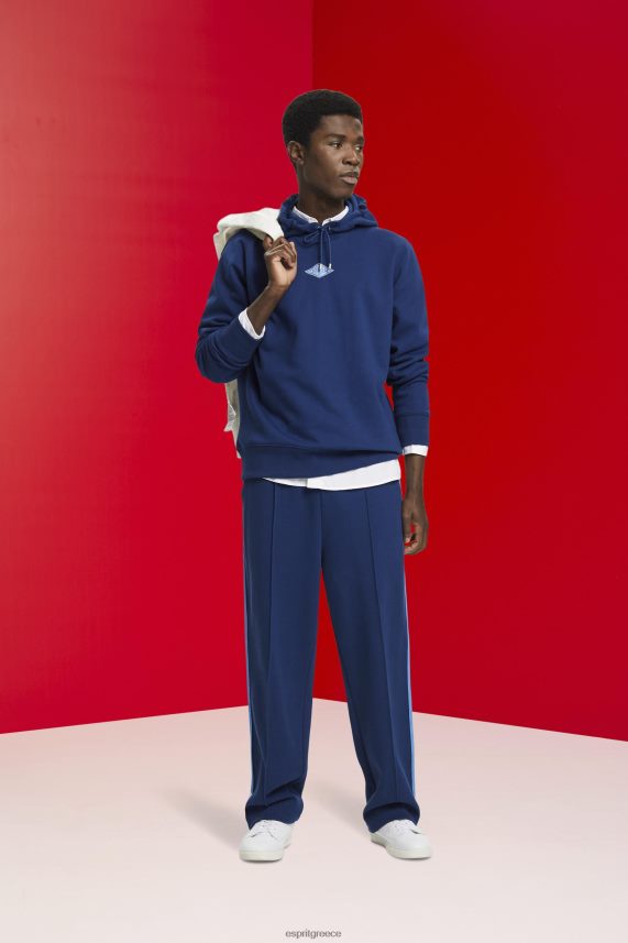 άνδρες Esprit μελάνι κουκούλα με λογότυπο τύπωμα στο στήθος φούτερ & φούτερ 0J044P641