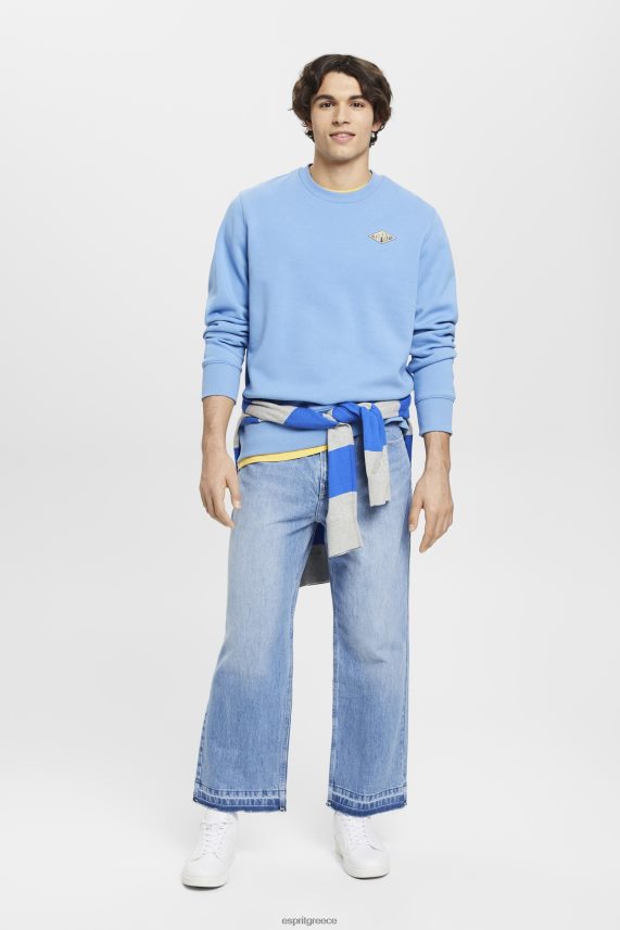 άνδρες Esprit γαλάζιο λεβάντα φούτερ με τύπωμα λογότυπου στην πλάτη φούτερ & φούτερ 0J044P647