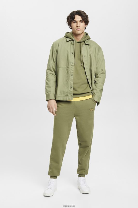 άνδρες Esprit ελιά φούτερ με τύπωμα λογότυπου φούτερ & φούτερ 0J044P649