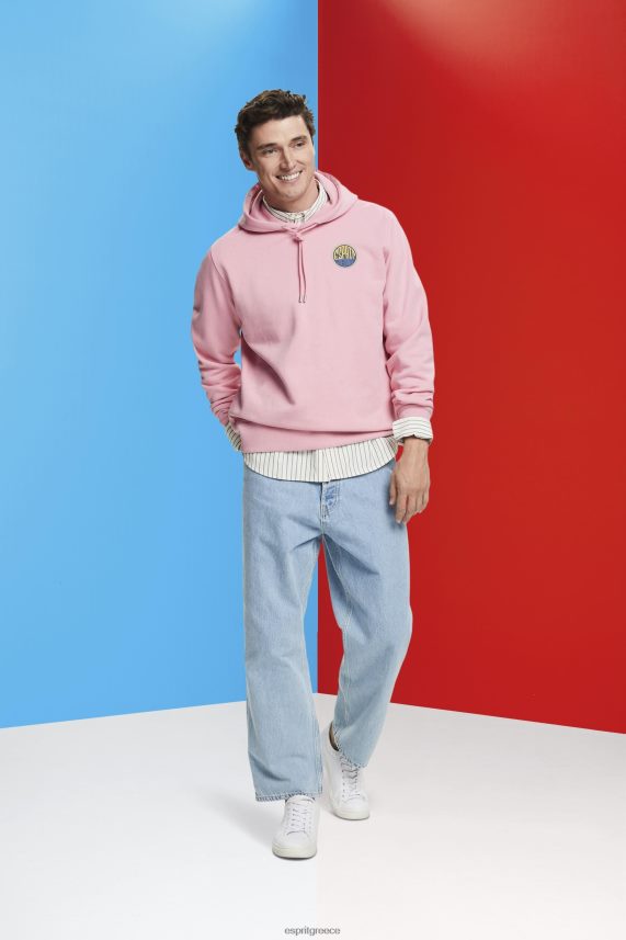 άνδρες Esprit ροζ φούτερ με τύπωμα λογότυπου φούτερ & φούτερ 0J044P652