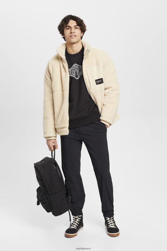 άνδρες Esprit μαύρος φούτερ με λογότυπο φούτερ & φούτερ 0J044P653