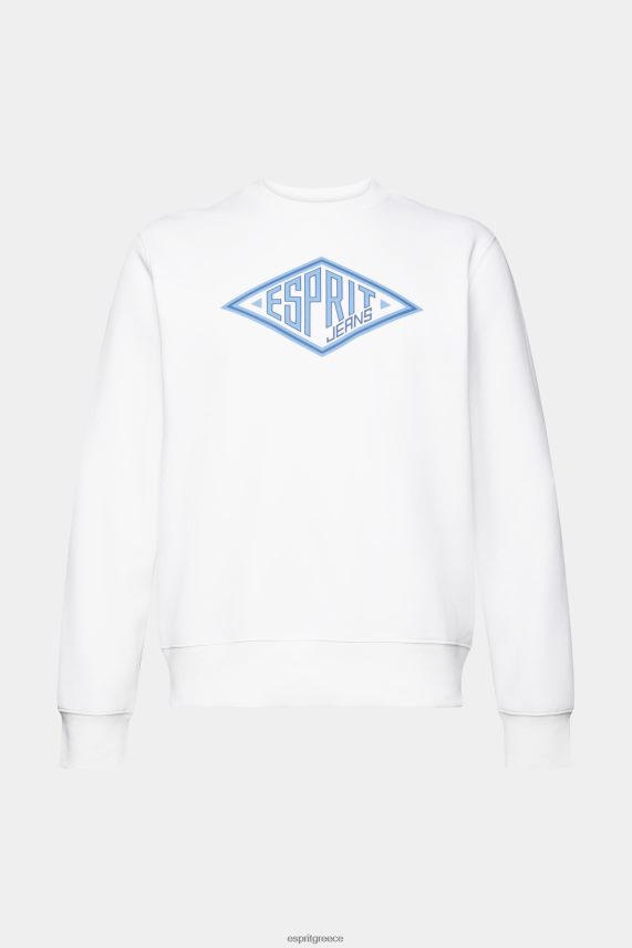 άνδρες Esprit άσπρο φούτερ με λογότυπο φούτερ & φούτερ 0J044P654