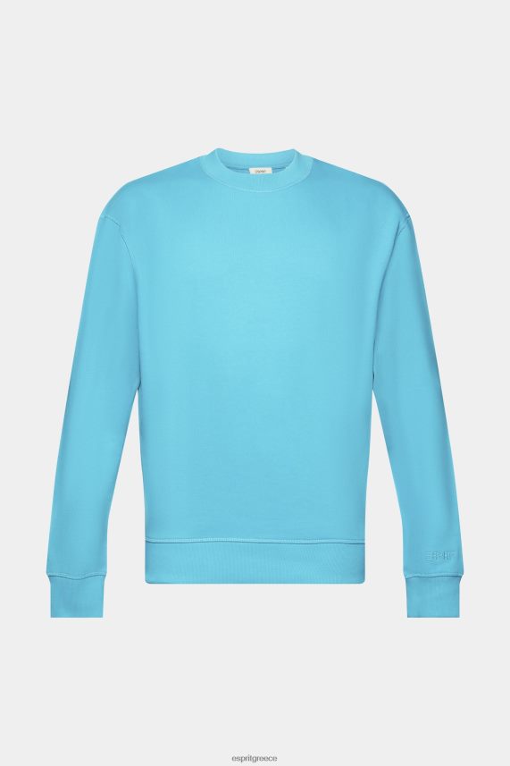 άνδρες Esprit υδάτινο πράσινο φούτερ με κεντημένο λογότυπο στο μανίκι φούτερ & φούτερ 0J044P724