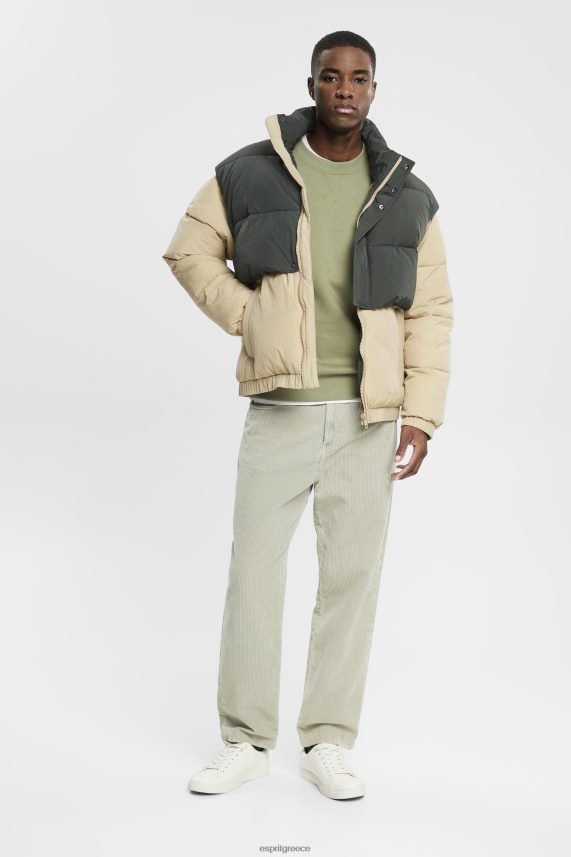 άνδρες Esprit ελαφρύ χακί ανακυκλωμένο: φούτερ σε απλό χρώμα φούτερ & φούτερ 0J044P748