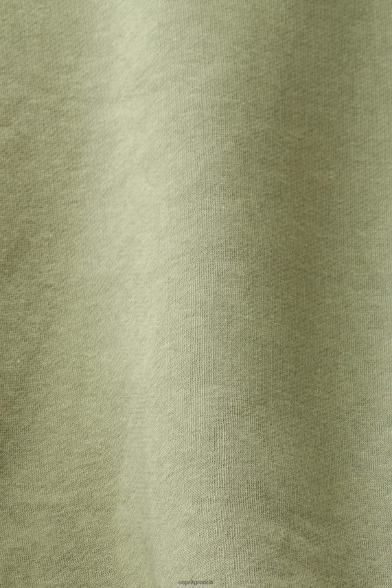 άνδρες Esprit ελαφρύ χακί ανακυκλωμένο: φούτερ σε απλό χρώμα φούτερ & φούτερ 0J044P748