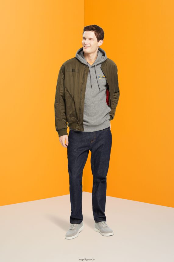 άνδρες Esprit μέτριο γκρι Φούτερ μελανζέ με τύπωμα μικρού λογότυπου φούτερ & φούτερ 0J044P826