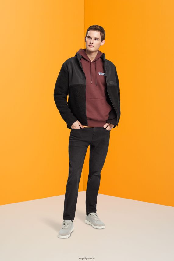 άνδρες Esprit κόκκινο μπορντό Φούτερ με φούτερ με μικρό τύπωμα λογότυπου φούτερ & φούτερ 0J044P828