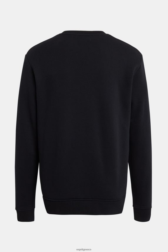 άνδρες Esprit μαύρος φούτερ με λογότυπο φούτερ & φούτερ 0J044P868