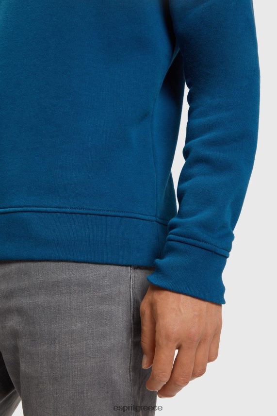 άνδρες Esprit μπλε βενζίνης φούτερ με λογότυπο φούτερ & φούτερ 0J044P869