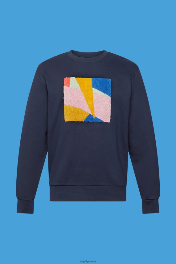 άνδρες Esprit ΠΟΛΕΜΙΚΟ ΝΑΥΤΙΚΟ απλικέ φούτερ φούτερ & φούτερ 0J044P882